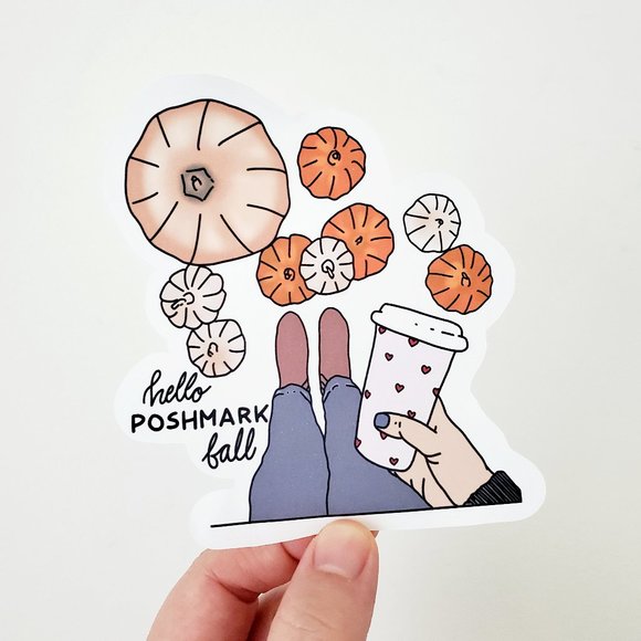 LB032 Hello Poshmark Fall Stickers [Price Firm] - Picture 6 of 8